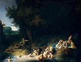 Rembrandt Diana Bathing with the Stories of Actaeon and Callisto painting